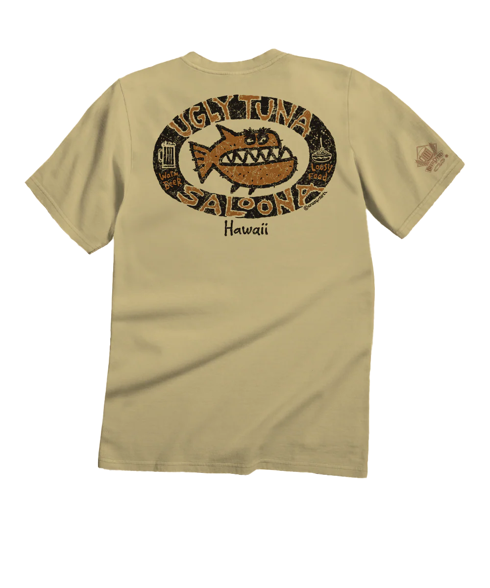 Ugly Tuna Saloona - Beer Dyed Short Sleeve Crewneck T-Shirt