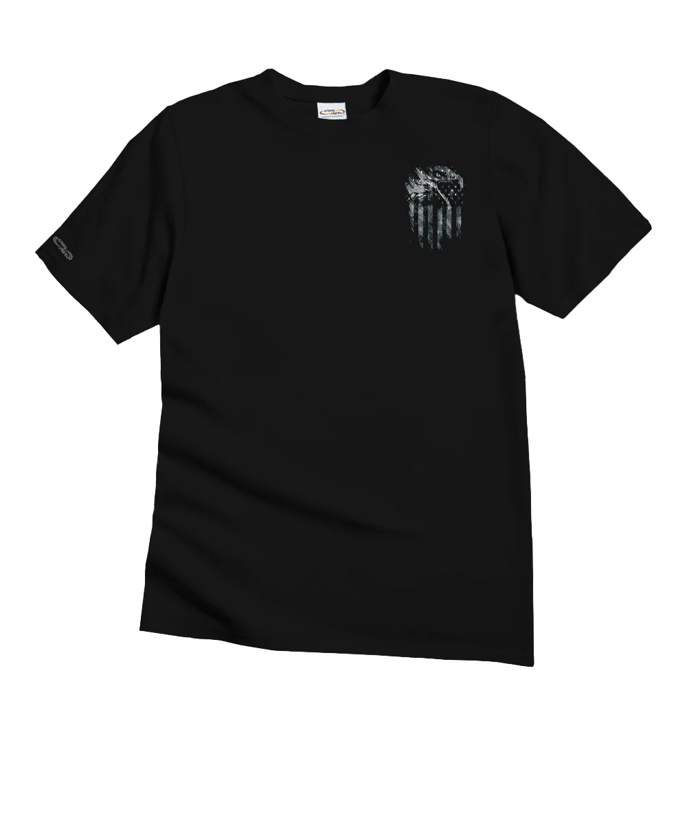 United Eagle - Black Short Sleeve Crewneck T-Shirt - Image 4
