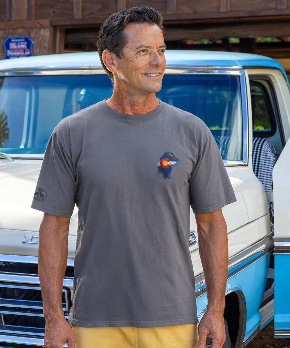 Vail Lab Flag - Crater Dyed® Short Sleeve Crewneck T-Shirt - Image 3