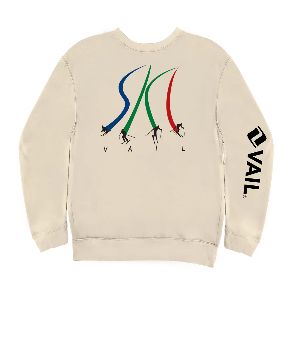 Vail Resort Ultimate Ski - Coconut Dyed Long Sleeve Sweatshirt