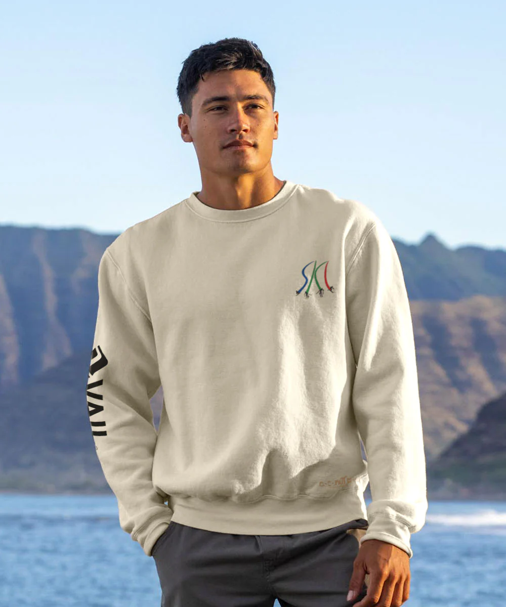 Vail Resort Ultimate Ski - Coconut Dyed Long Sleeve Sweatshirt - Image 3