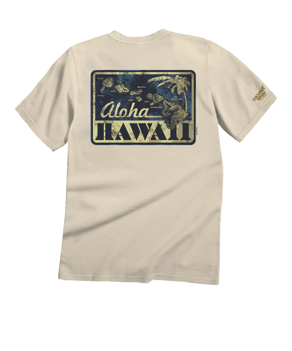 Vintage Hawaii - Coconut Dyed Short Sleeve Crewneck T-Shirt