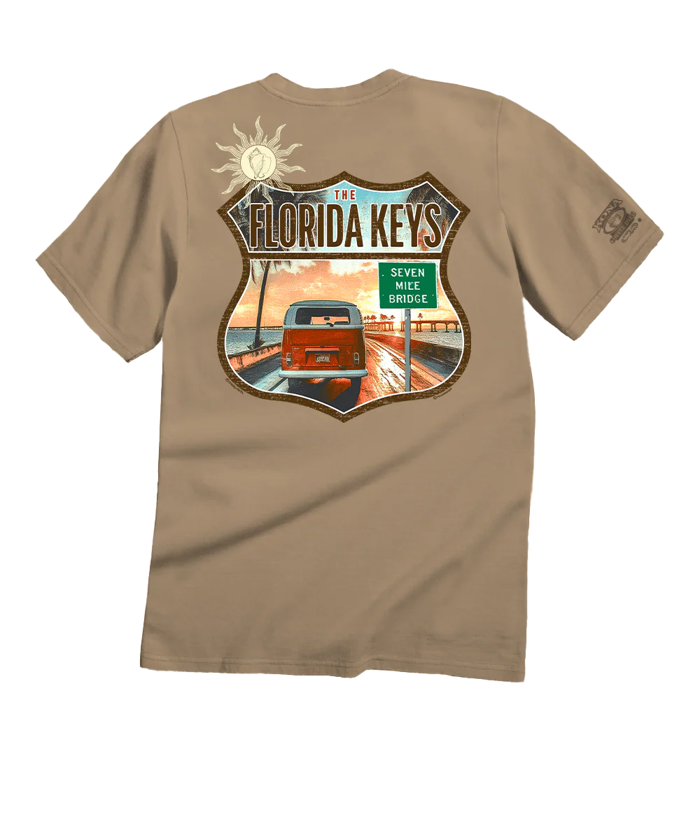 Volkswagen 7 Mile Bridge - Kona Coffee Dyed Short Sleeve Crewneck T-Shirt