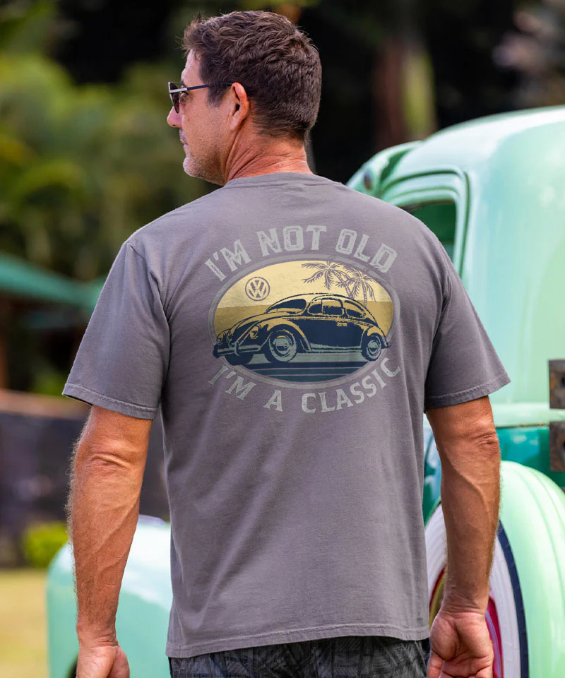 Volkswagen Not Old Classic - Crater Dyed® Short Sleeve Crewneck T-Shirt - Image 2