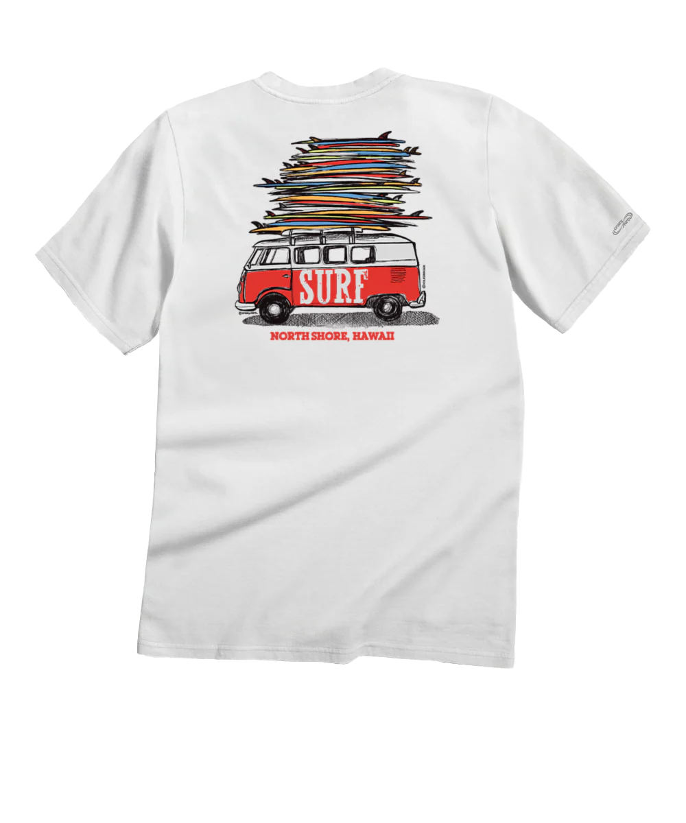 Volkswagen Surfmobile - White Short Sleeve Crewneck T-Shirt