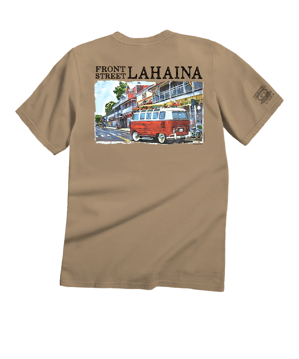 Volkswagen Van Lahaina - Kona Coffee Dyed Short Sleeve Crewneck T-Shirt
