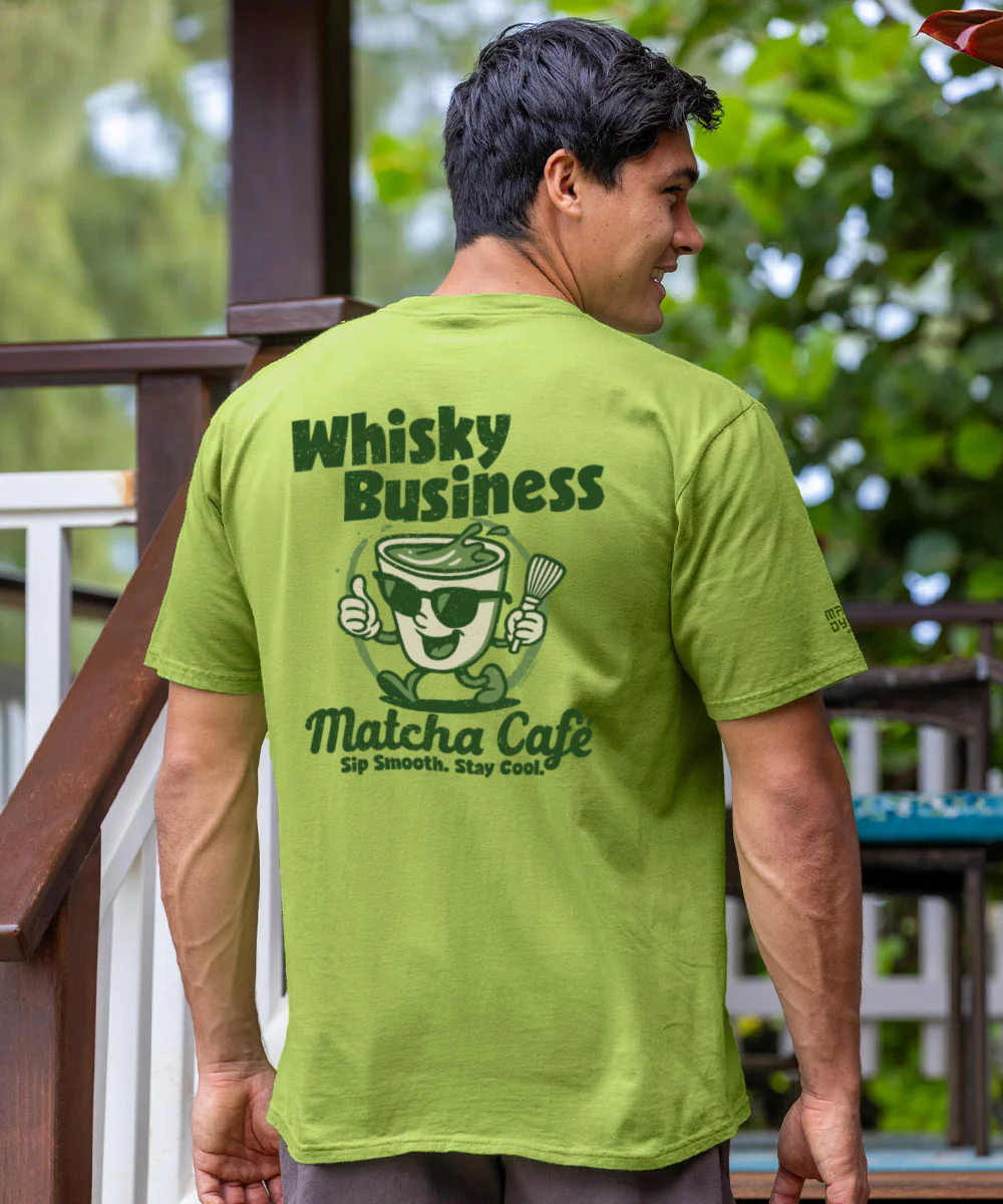 Whiskey Business - Matcha Short Sleeve Crewneck T-Shirt - Image 2