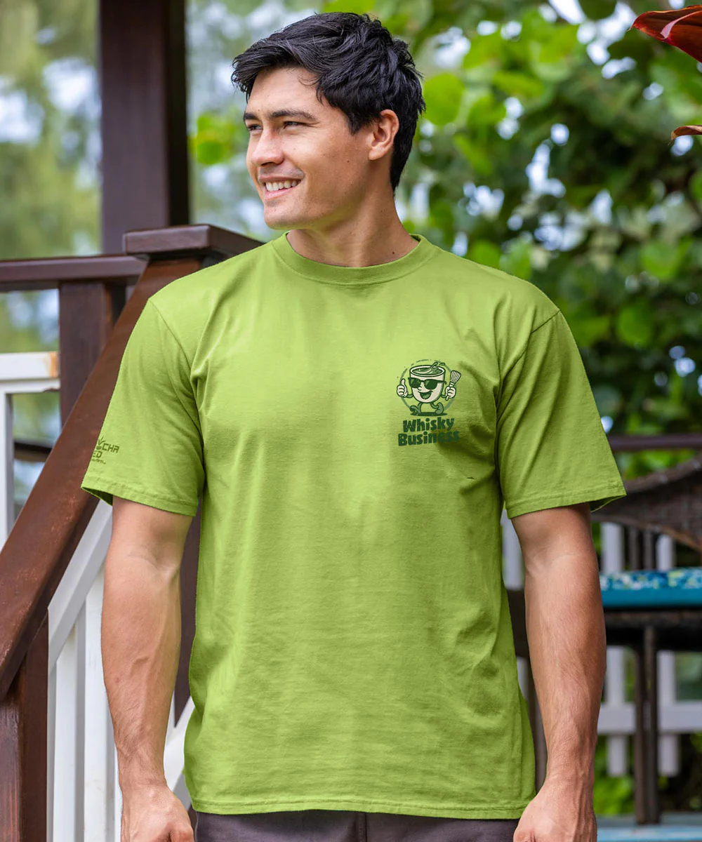 Whiskey Business - Matcha Short Sleeve Crewneck T-Shirt - Image 3