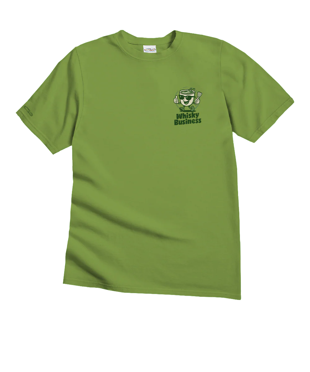Whiskey Business - Matcha Short Sleeve Crewneck T-Shirt - Image 4