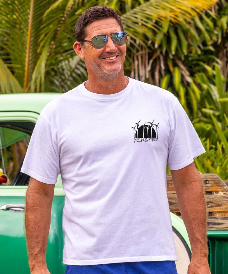 Windmills - White Short Sleeve Crewneck T-Shirt - Image 3