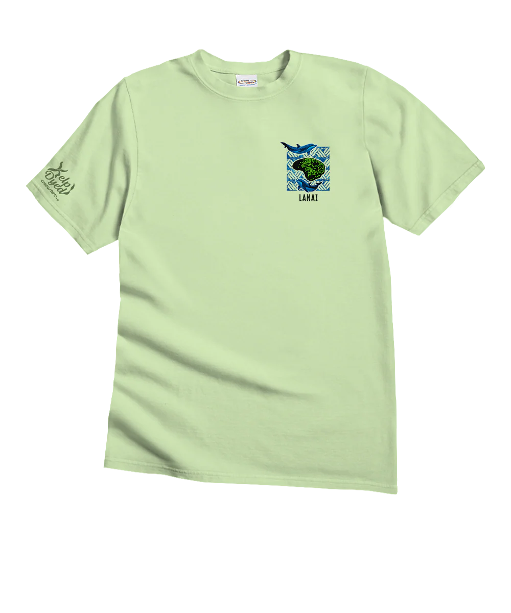 Wyland® Hulopoe Bay Reef - Kelp Dyed Short Sleeve Crewneck T-Shirt - Image 4