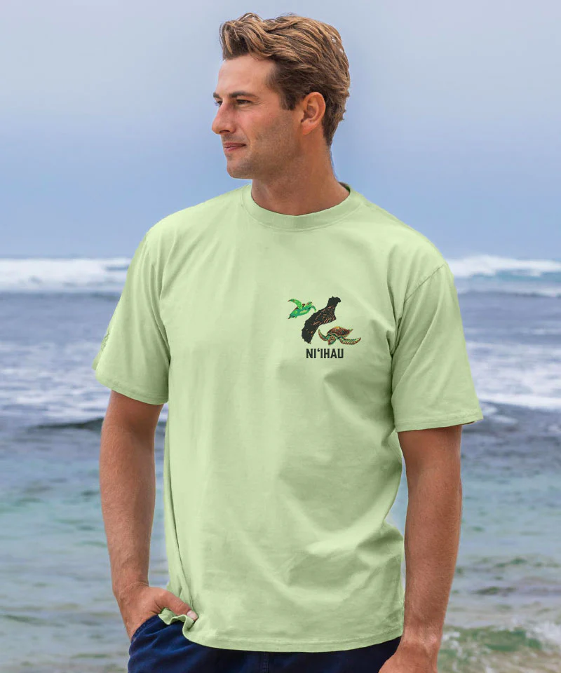 Wyland® Lehua Crater Reef - Kelp Dyed Short Sleeve Crewneck T-Shirt - Image 3