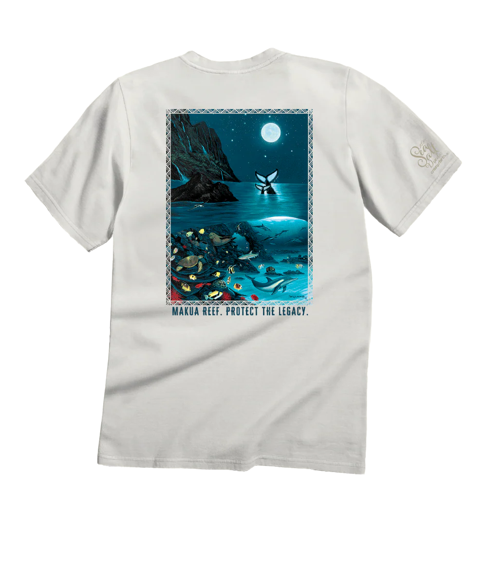 Wyland® Makua Reef - Sea Salt Dyed Short Sleeve Crewneck T-Shirt