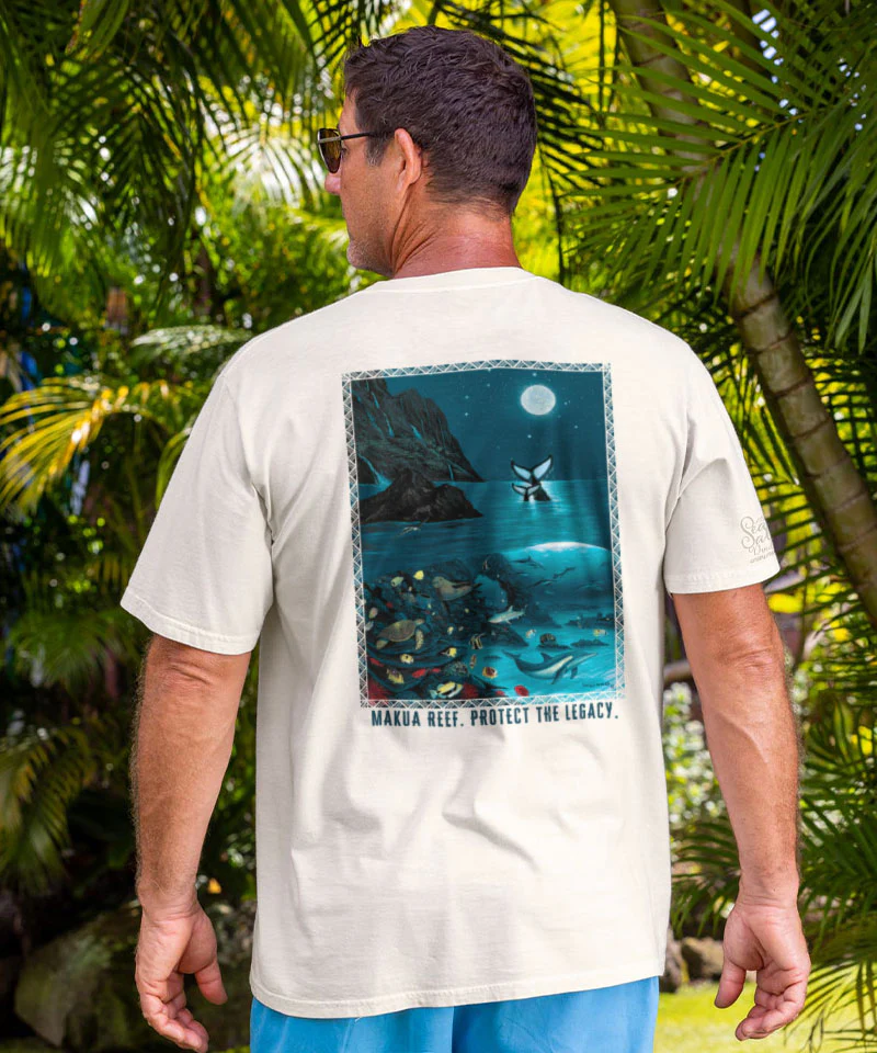 Wyland® Makua Reef - Sea Salt Dyed Short Sleeve Crewneck T-Shirt - Image 2