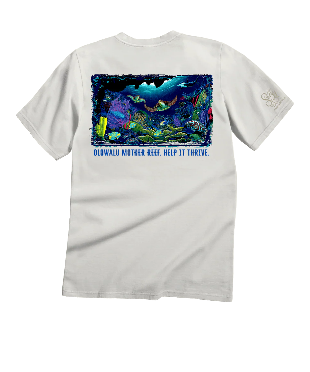 Wyland® Olowalu Reef - Sea Salt Dyed Short Sleeve Crewneck T-Shirt