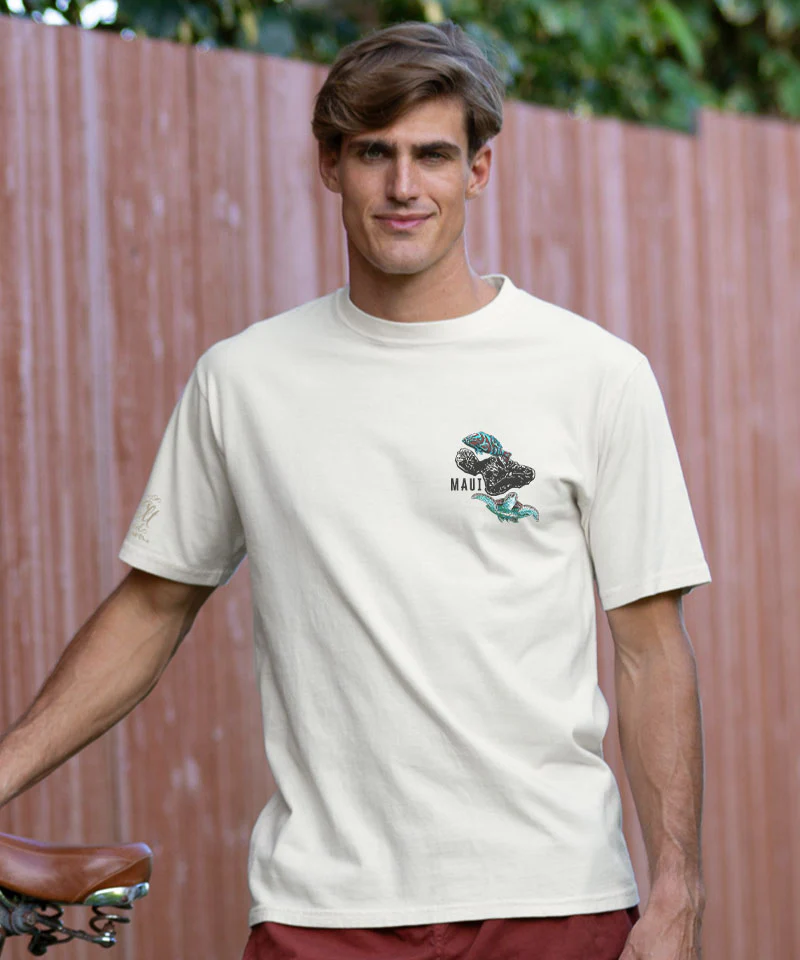 Wyland® Olowalu Reef - Sea Salt Dyed Short Sleeve Crewneck T-Shirt - Image 3