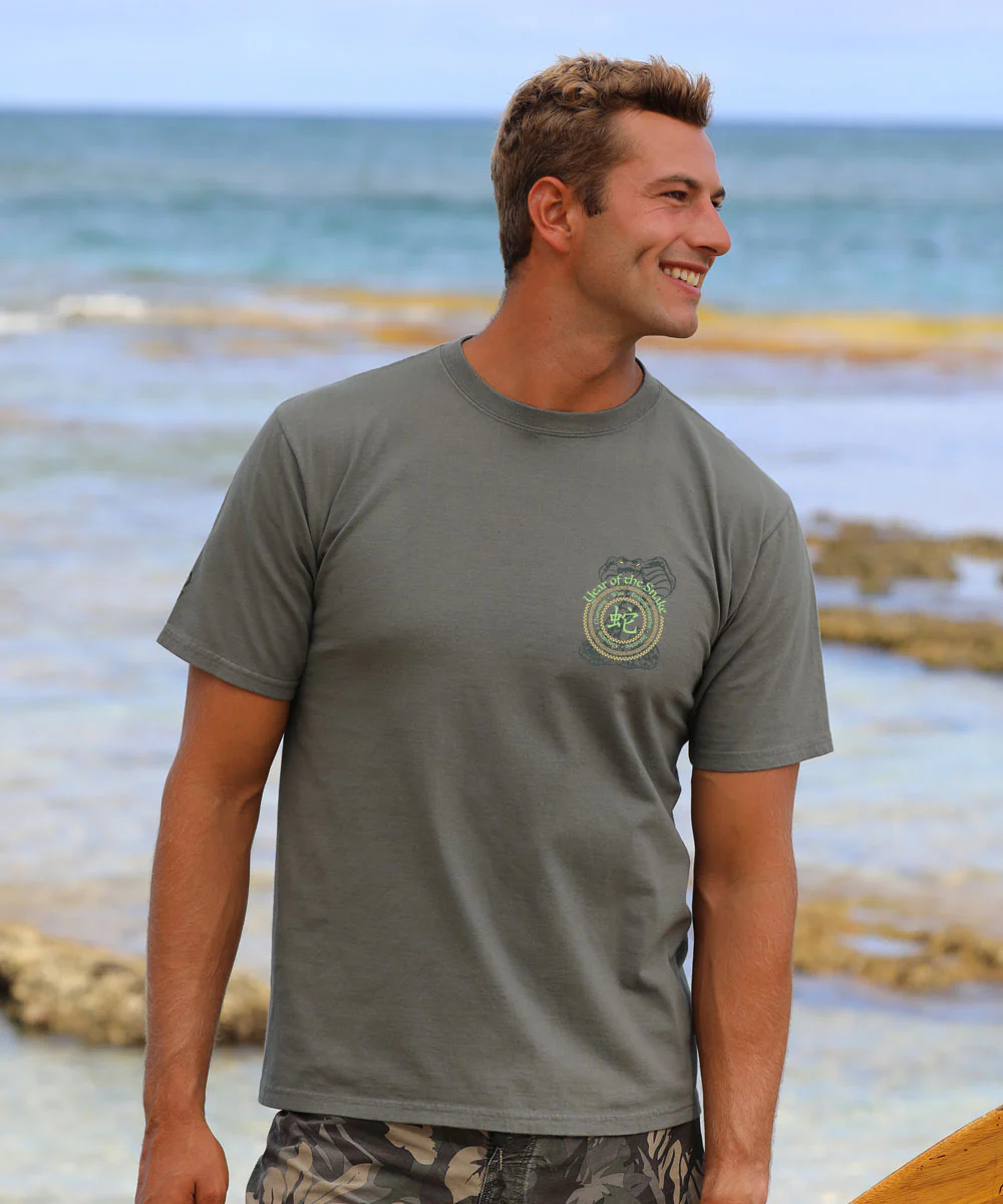 Year Of The Snake Circles 2025 - Crater Dyed® Short Sleeve Crewneck T-Shirt - Image 3