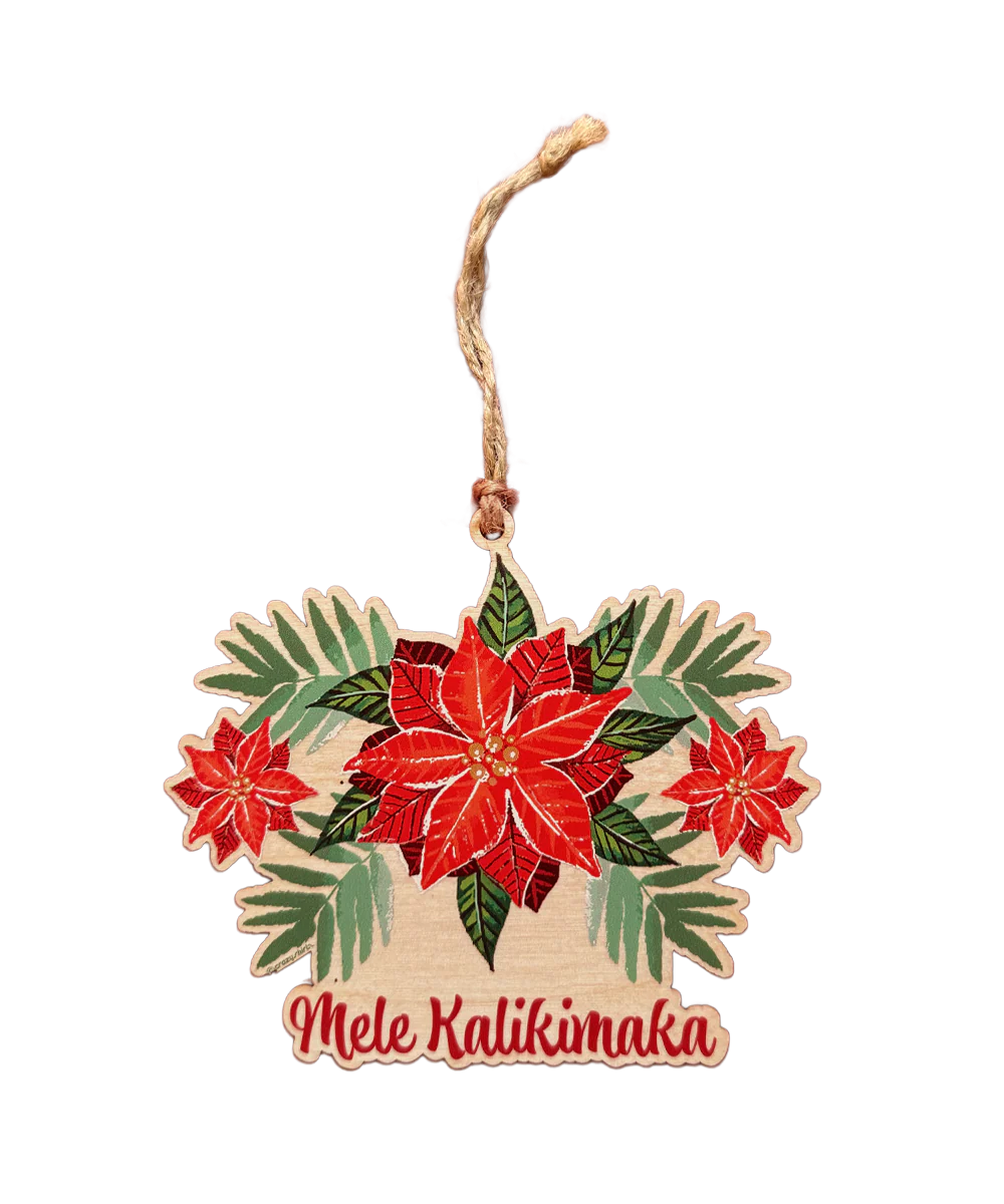 Poinsettia Pretty - Maplewood Ornament
