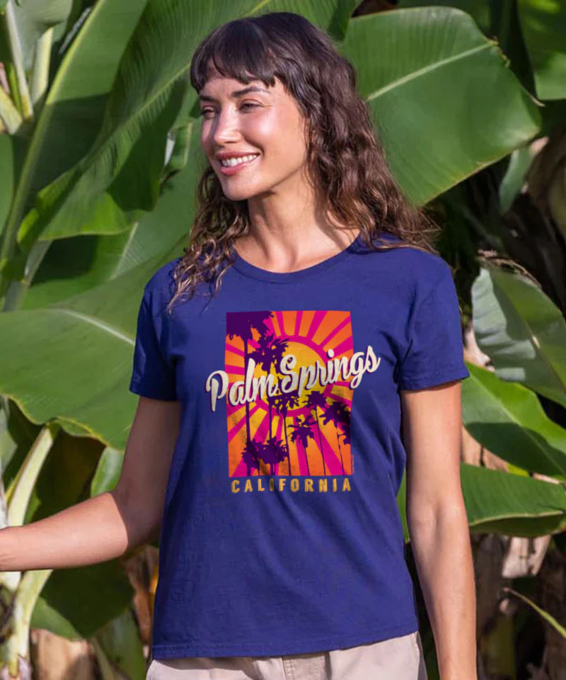 Retro Sun - Grape Dyed Short Sleeve Crewneck T-Shirt - Image 2