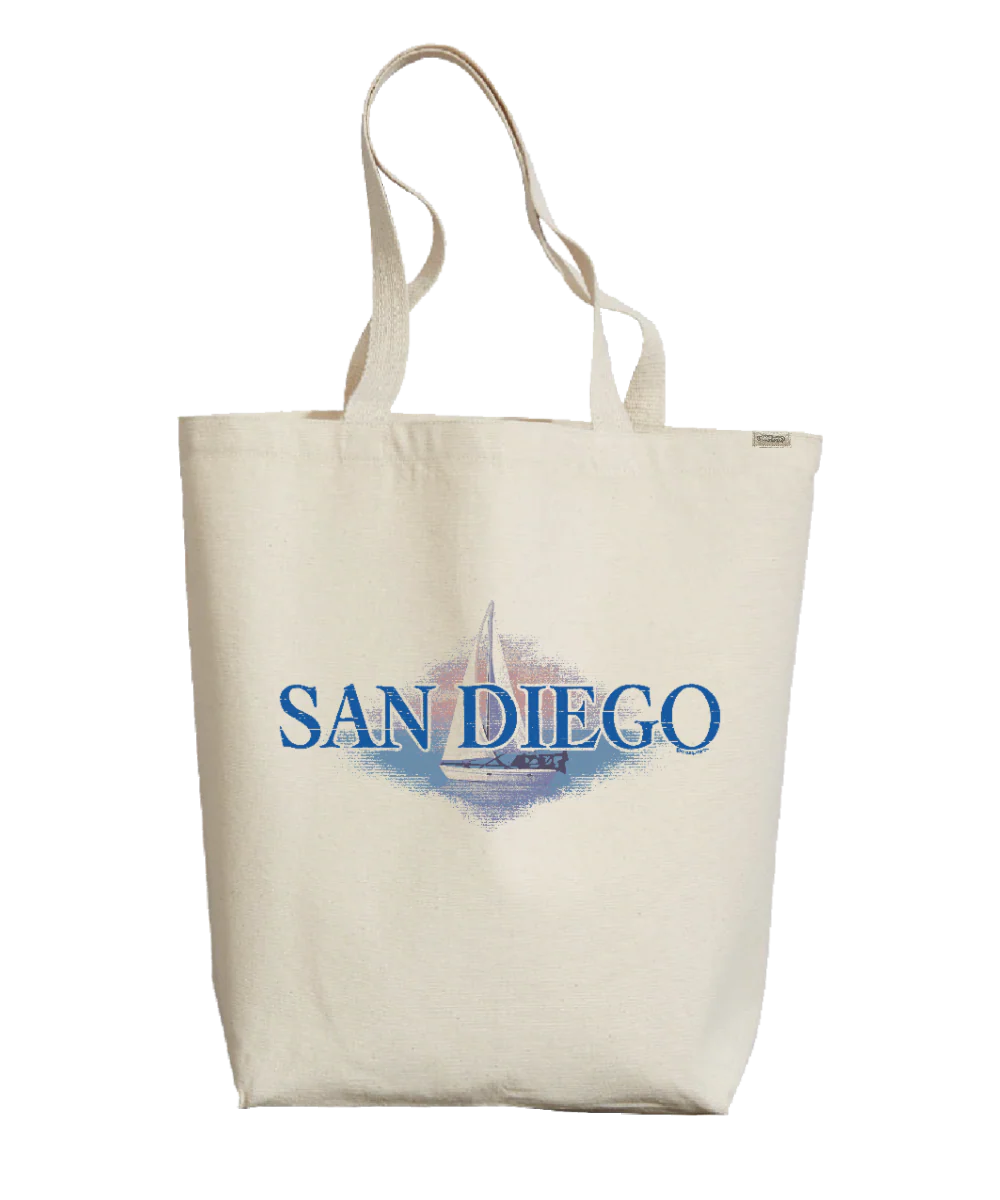 San Diego Sailboat - Natural Weekend Tote