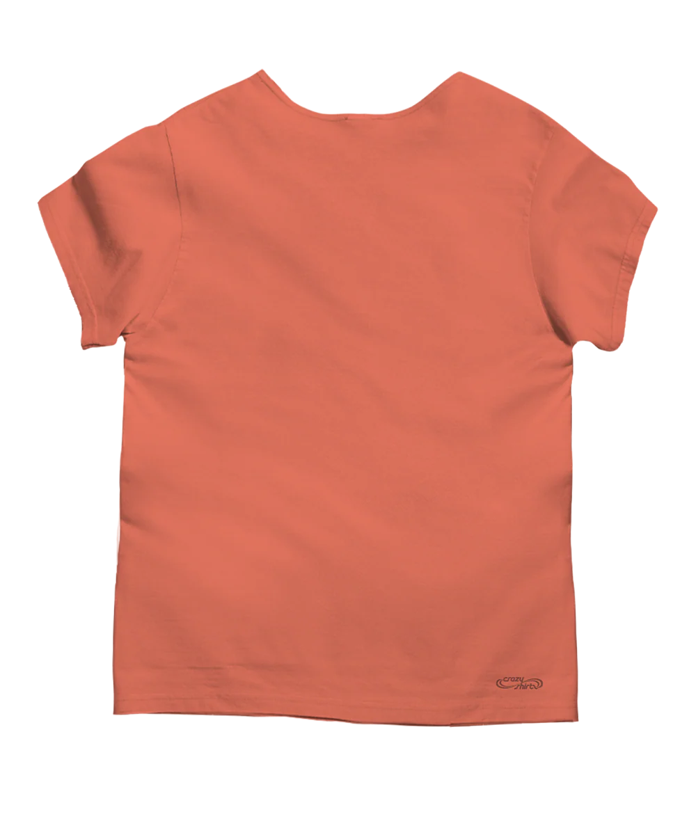 Aloha Hawaii Honu - Coral Short Sleeve Scoop Neck T-Shirt - Image 4