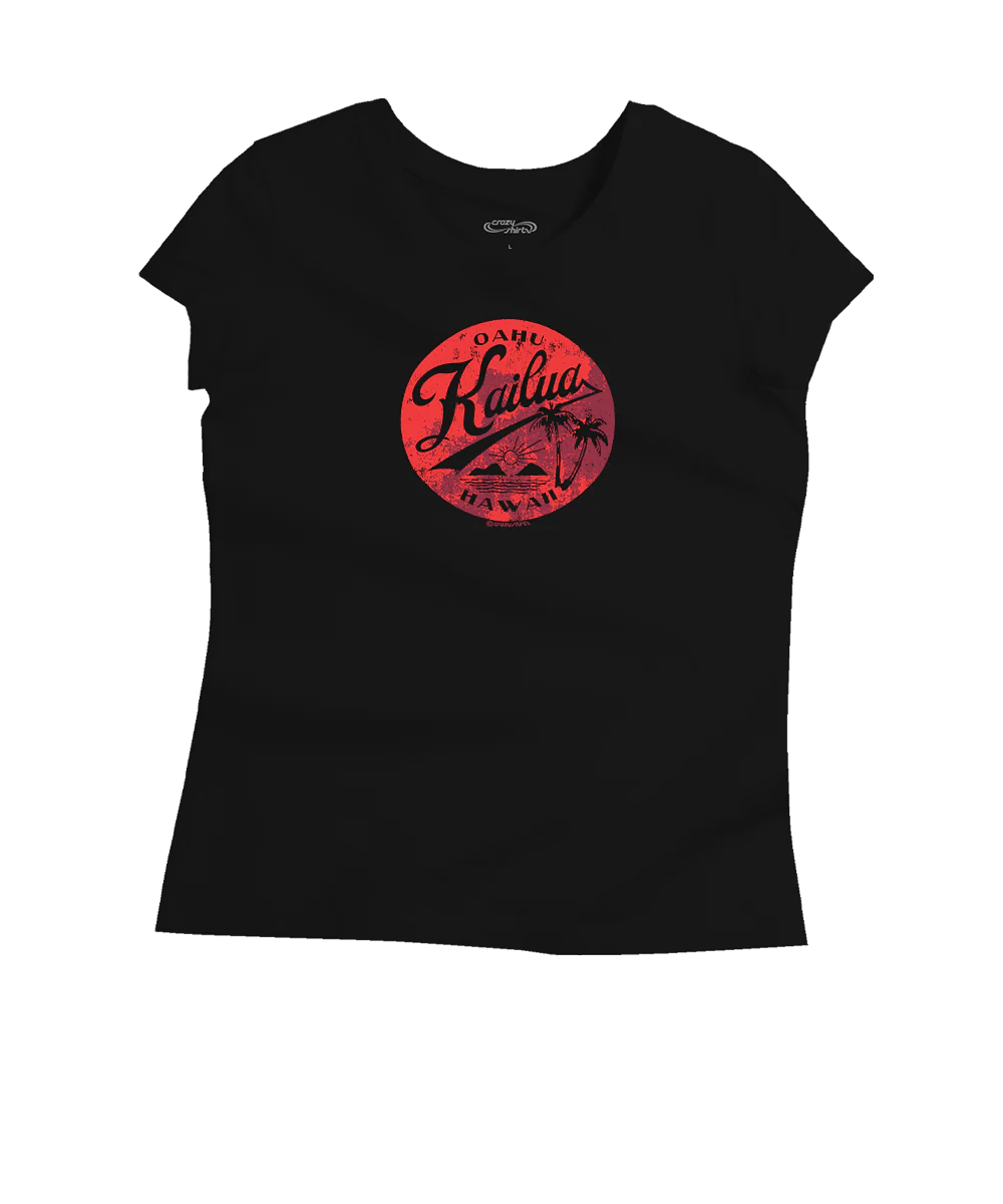 Around Kailua - Jet Black Short Sleeve Pima T-Shirt