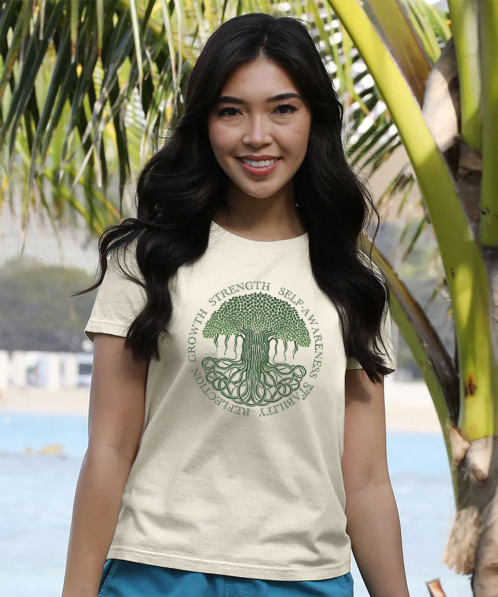 Banyan Tree - Coconut Dyed Short Sleeve Crewneck T-Shirt - Image 2