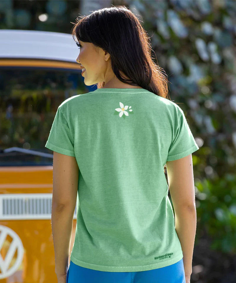 Conch Republic Blossom - Key Lime Dyed Short Sleeve Crewneck T-Shirt - Image 3