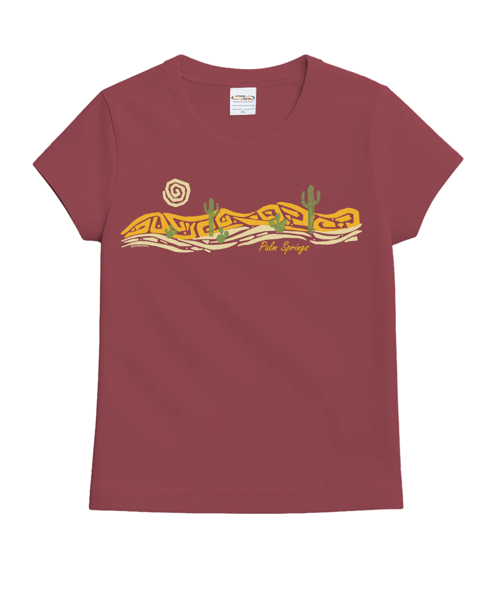 Desert Band - Paradise Red Dyed Short Sleeve Crewneck T-Shirt