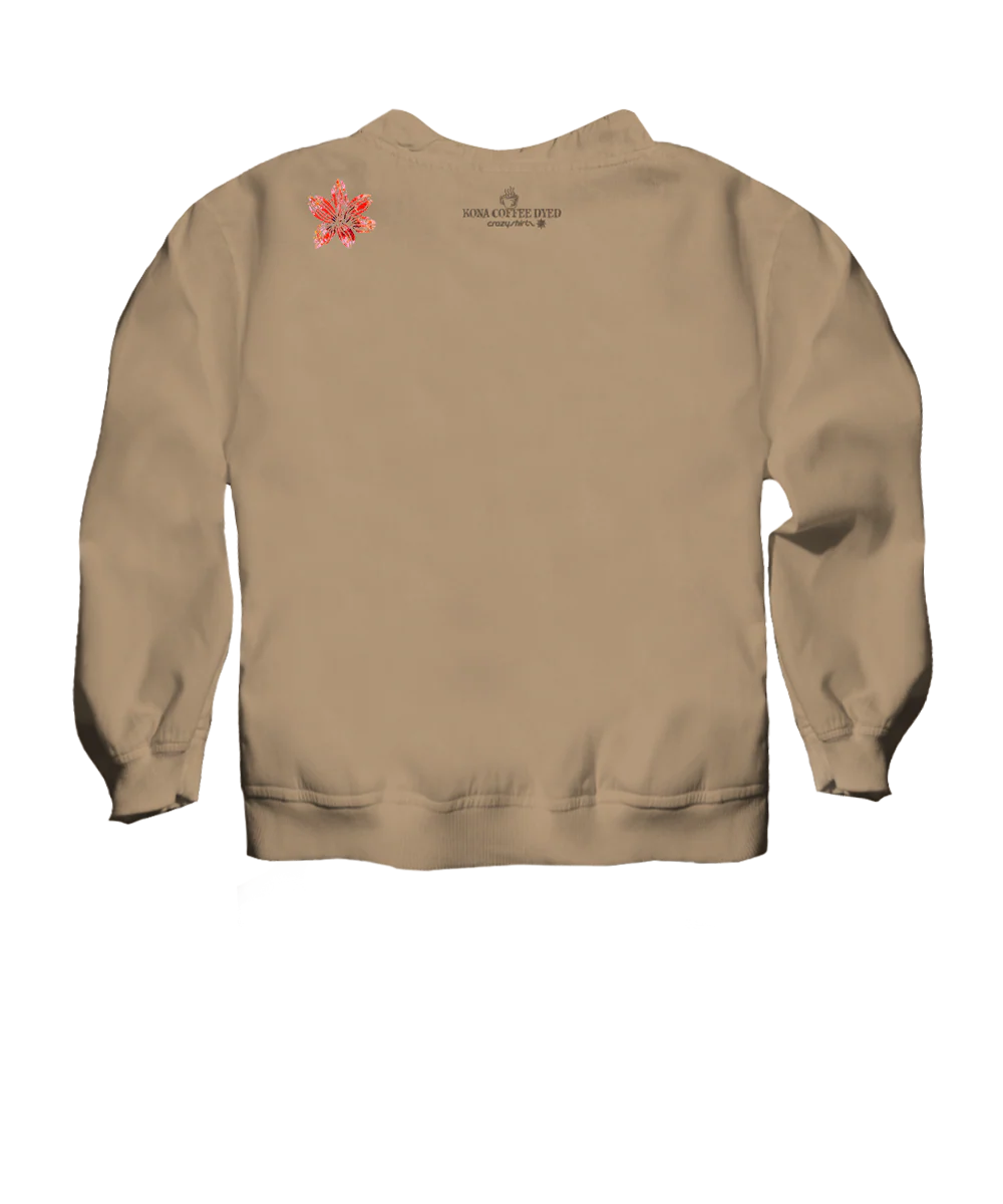 Dreamer - Kona Coffee Dyed Long Sleeve Lightweight Pullover - Image 4