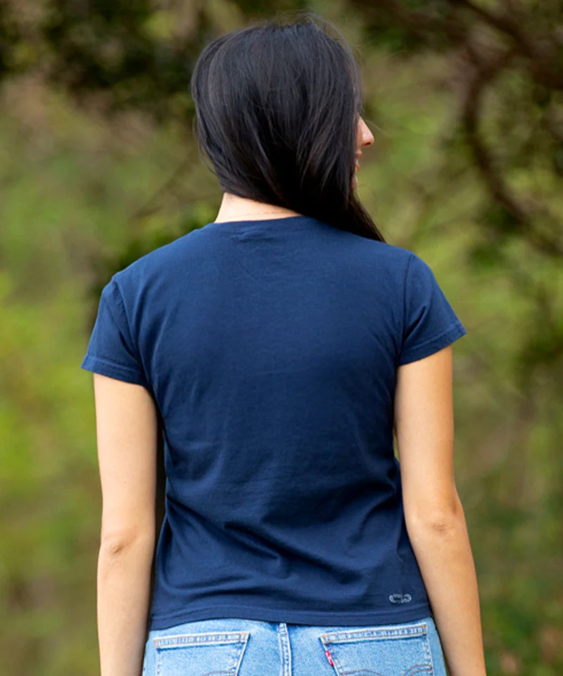 Forest Bear - Navy Short Sleeve Crewneck T-Shirt - Image 3