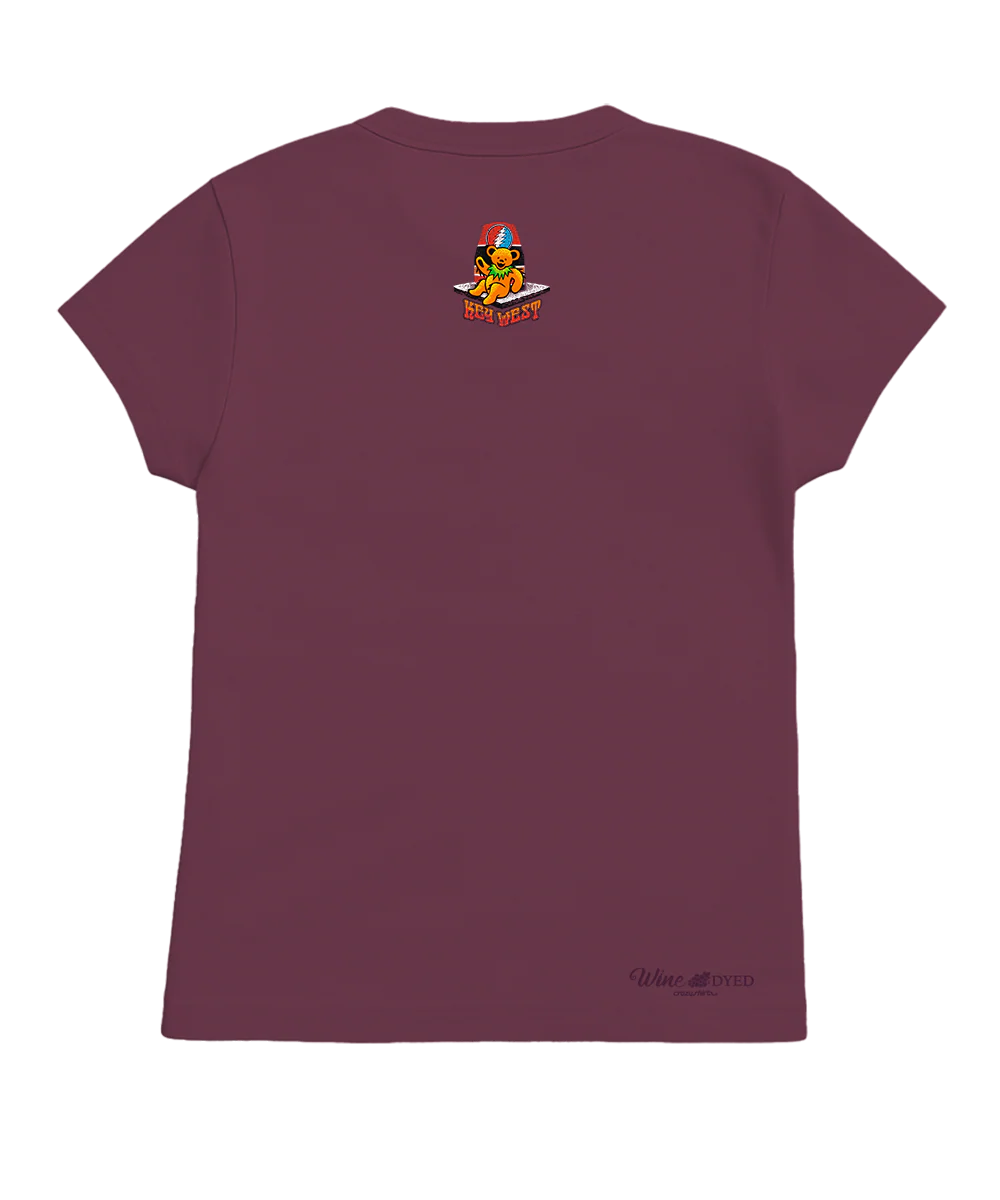 Grateful Dead Key West Buoy Bears - Wine Dyed Short Sleeve Crewneck T-Shirt - Image 4