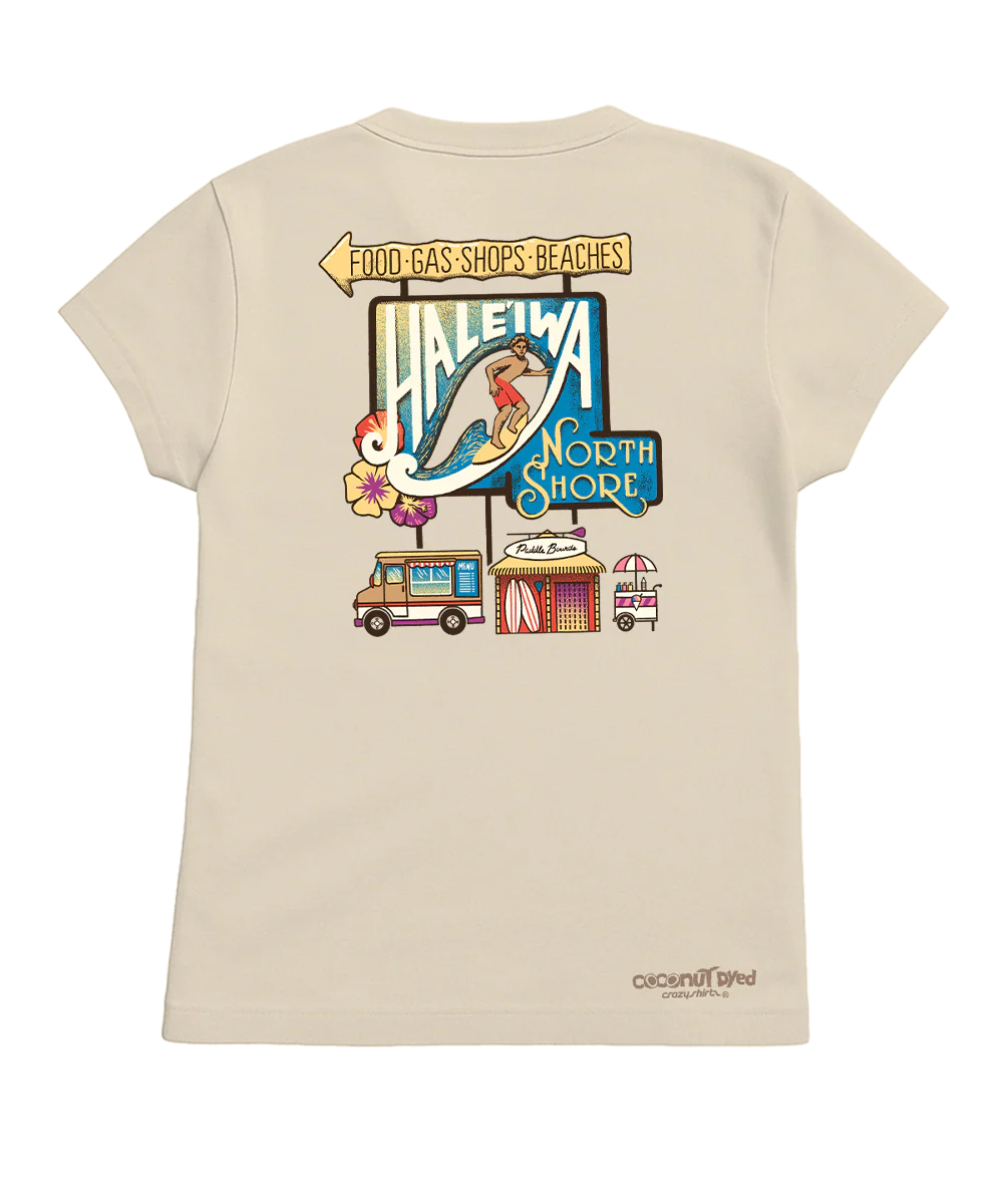 Haleiwa Activities - Coconut Dyed Short Sleeve Crewneck T-Shirt - Image 4