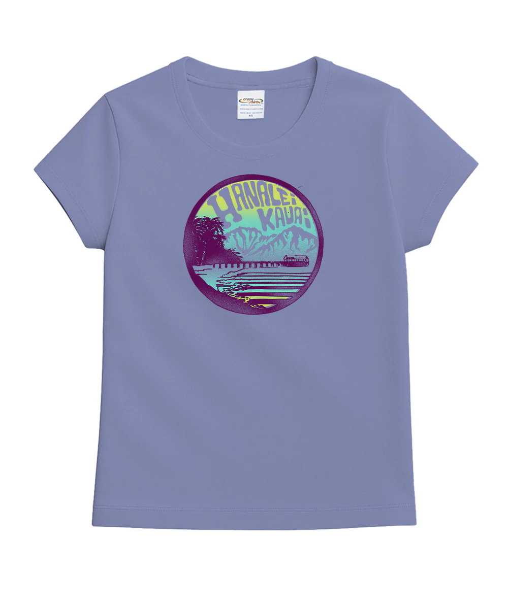 Hanalei Dream - Lavender Dyed Short Sleeve Crewneck T-Shirt