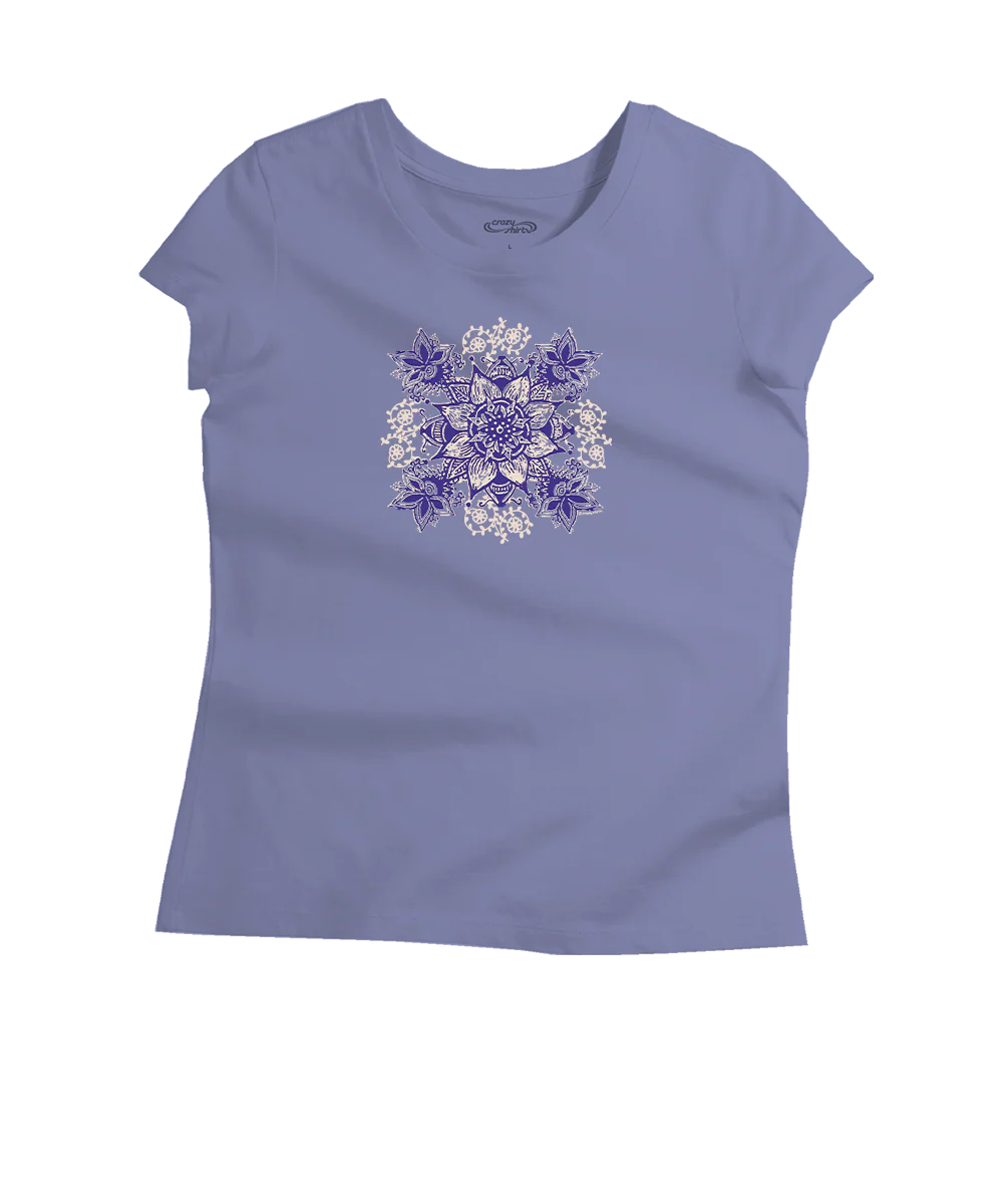 Henna Spirit - Periwinkle Short Sleeve Pima T-Shirt