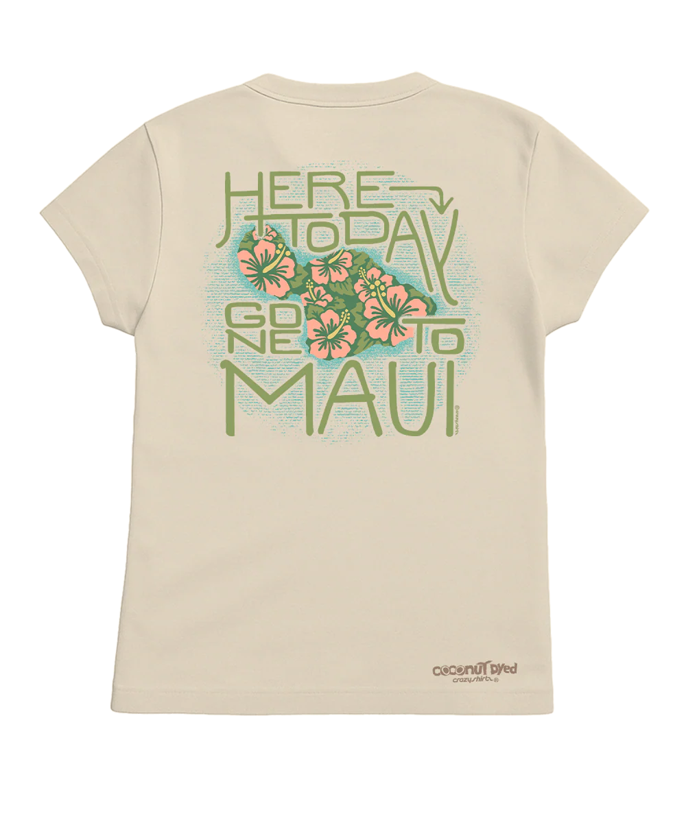 Here Today Maui - Coconut Dyed Short Sleeve Crewneck T-Shirt - Image 4