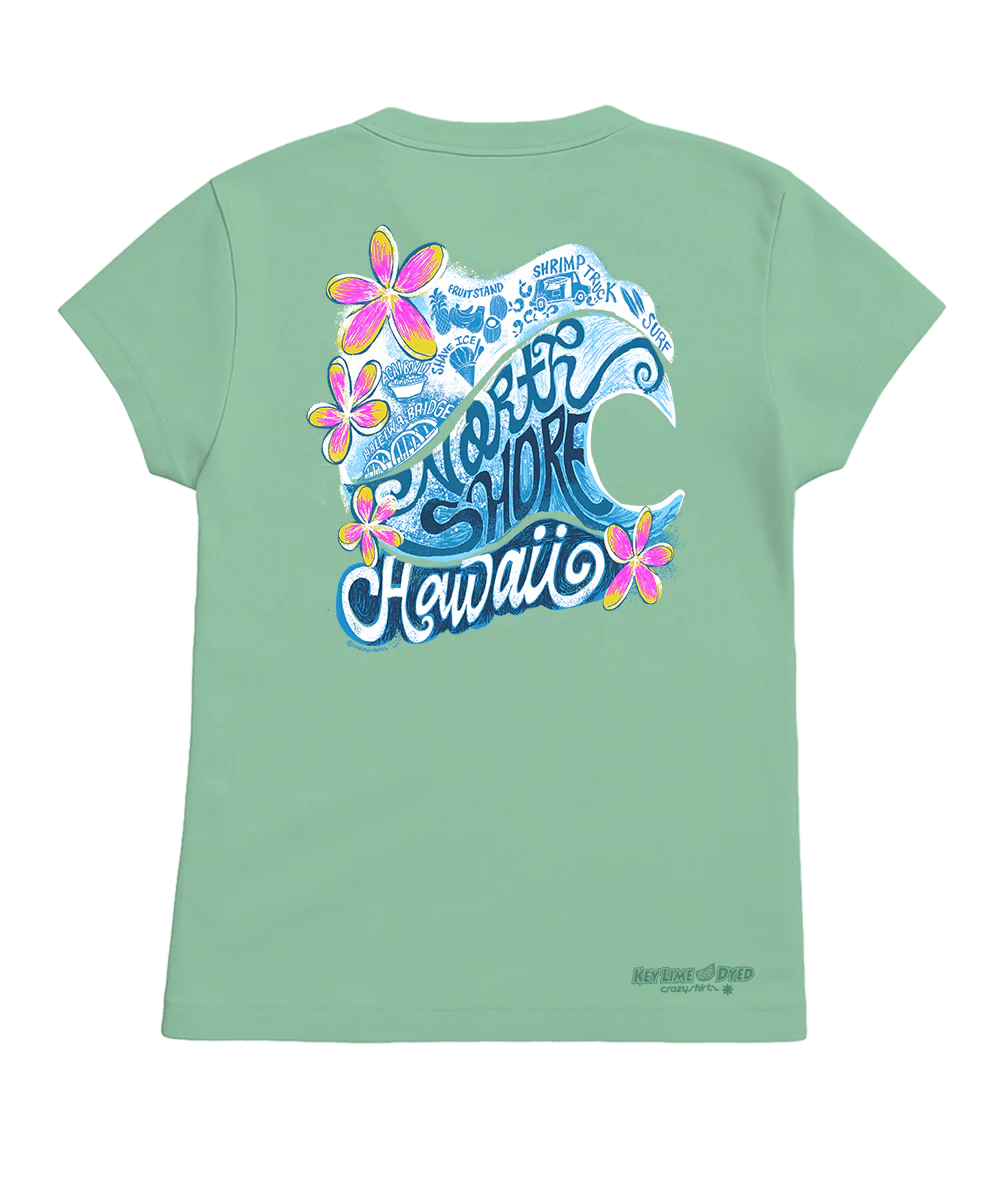Holo Holo North Shore - Key Lime Dyed Short Sleeve Crewneck T-Shirt - Image 4