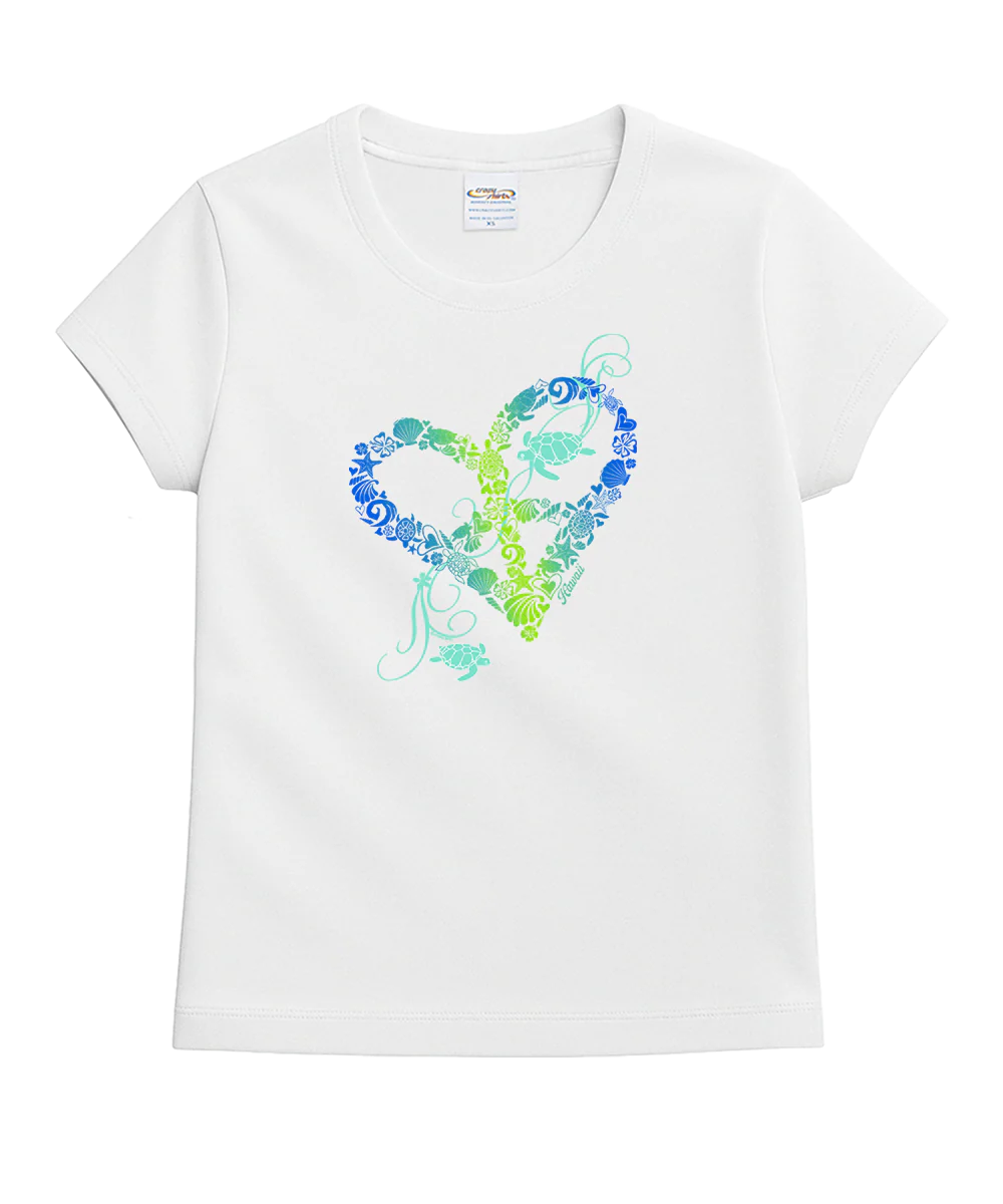 Honu Love - White Short Sleeve Crewneck T-Shirt