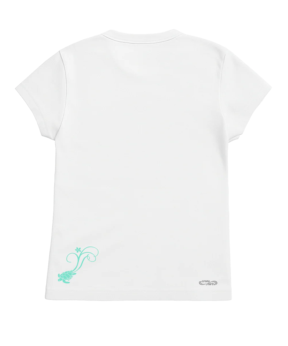 Honu Love - White Short Sleeve Crewneck T-Shirt - Image 4