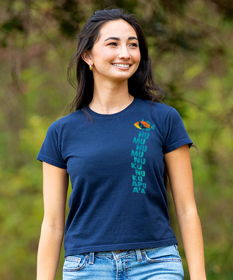Humu Kalakoa - Navy Short Sleeve Crewneck T-Shirt - Image 3