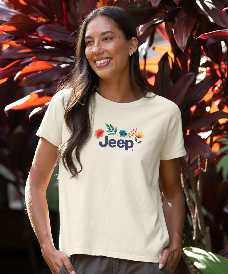 Jeep Girls Trip - Coconut Dyed Short Sleeve Crewneck T-Shirt - Image 3