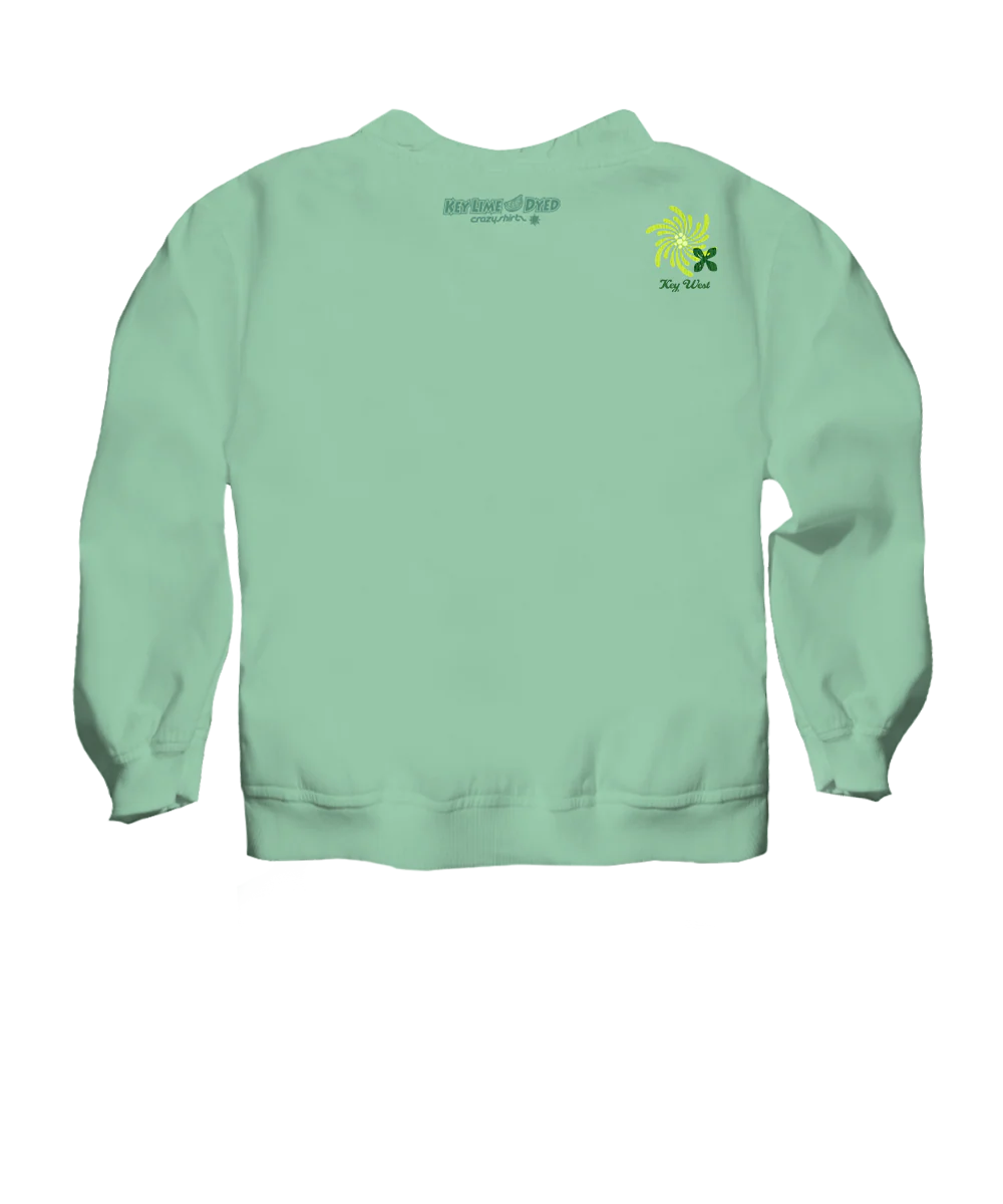 Key Lime Crush - Key Lime Dyed Long Sleeve Lightweight Pullover - Image 4