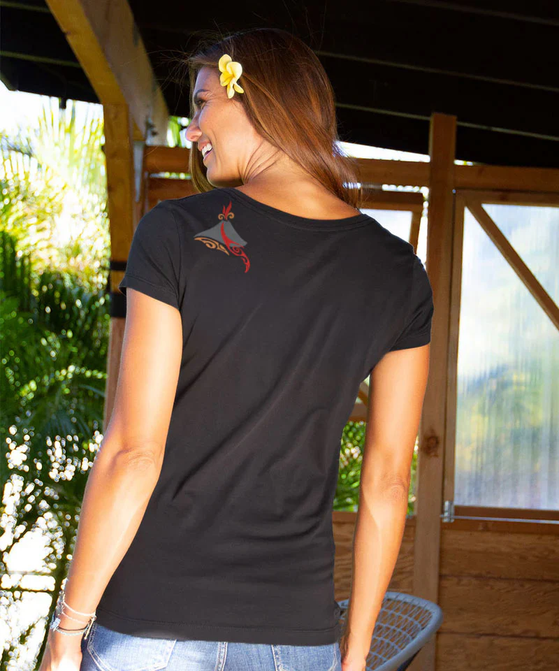 Lava Tribal - Jet Black Short Sleeve Pima T-Shirt - Image 3
