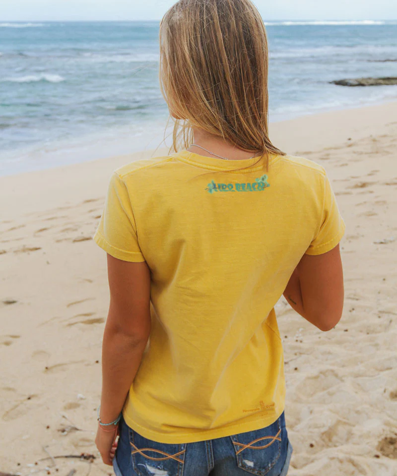Lido Beach Tower - Pineapple Dyed Short Sleeve Crewneck T-Shirt - Image 3