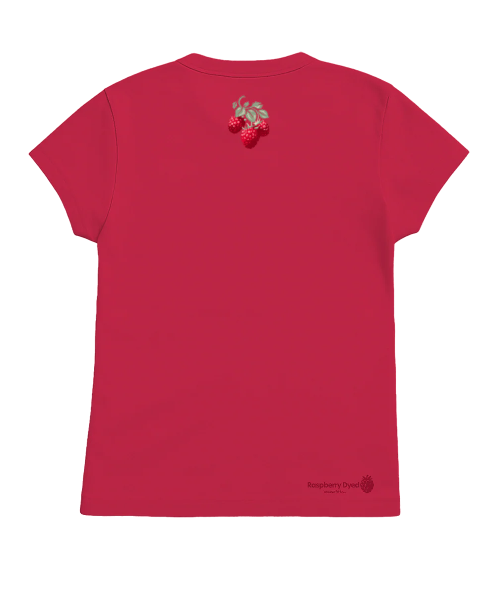 Local Raspberries - Raspberry Dyed Short Sleeve Crewneck T-Shirt - Image 4