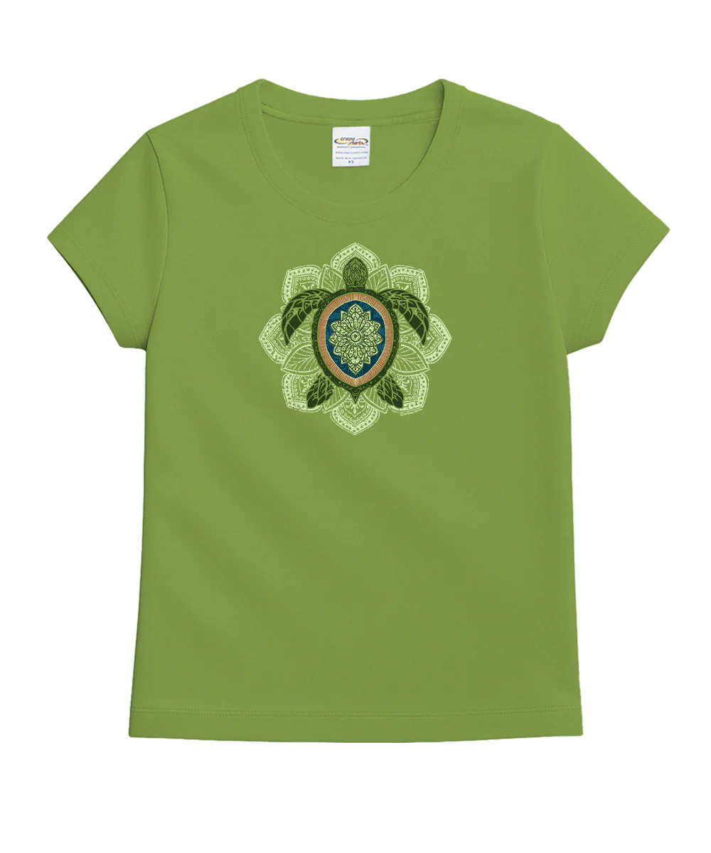 Mandala Honu - Matcha Short Sleeve Crewneck T-Shirt