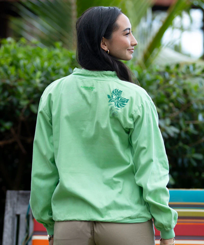 Manuwahe - Key Lime Dyed Long Sleeve Lightweight Pullover - Image 3