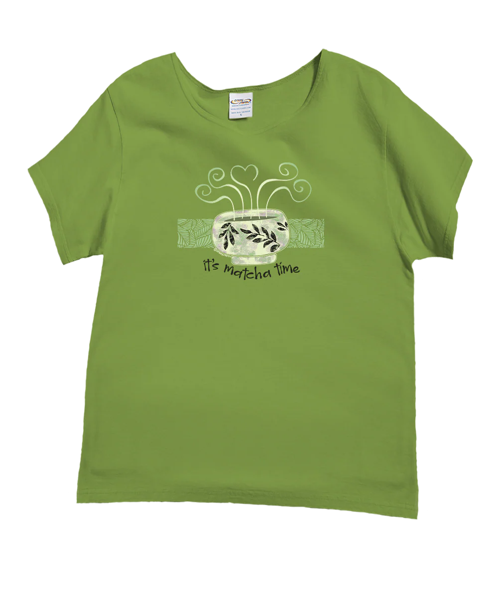 Matcha Time - Matcha Short Sleeve Scoop Neck T-Shirt