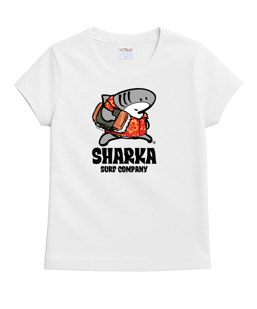 Musubi Sharka™ - White Short Sleeve Crewneck T-Shirt