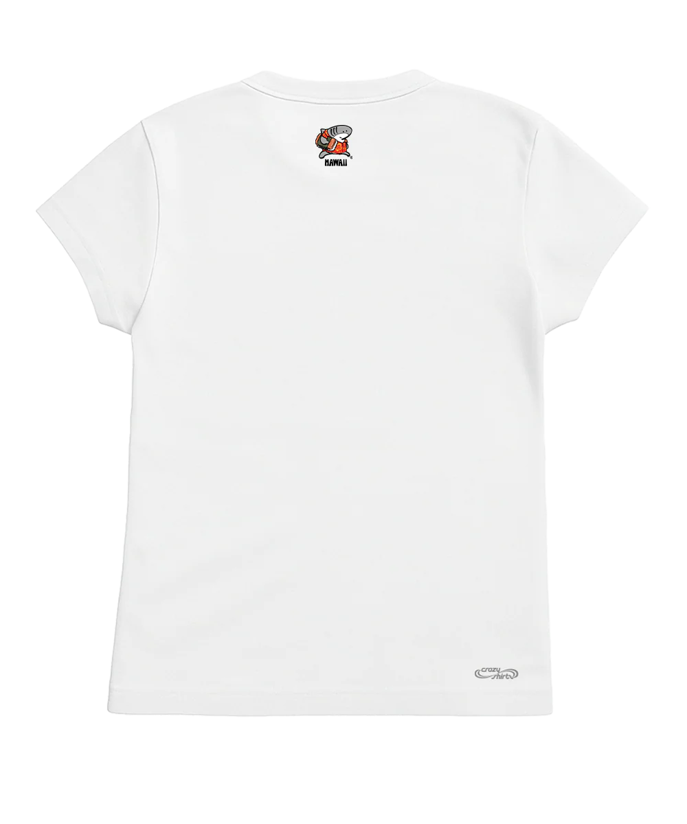 Musubi Sharka™ - White Short Sleeve Crewneck T-Shirt - Image 4